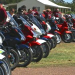 STs lined up as far as you can see outside Leyburns pub.