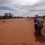 The sandy road near Old Andado Station.