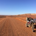 Open road again: Heading along the famous Birdsville Track.