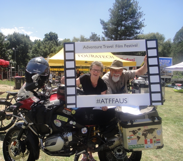 Motorcycle adventurers Shirley Hardy-Rix and Brian Rix