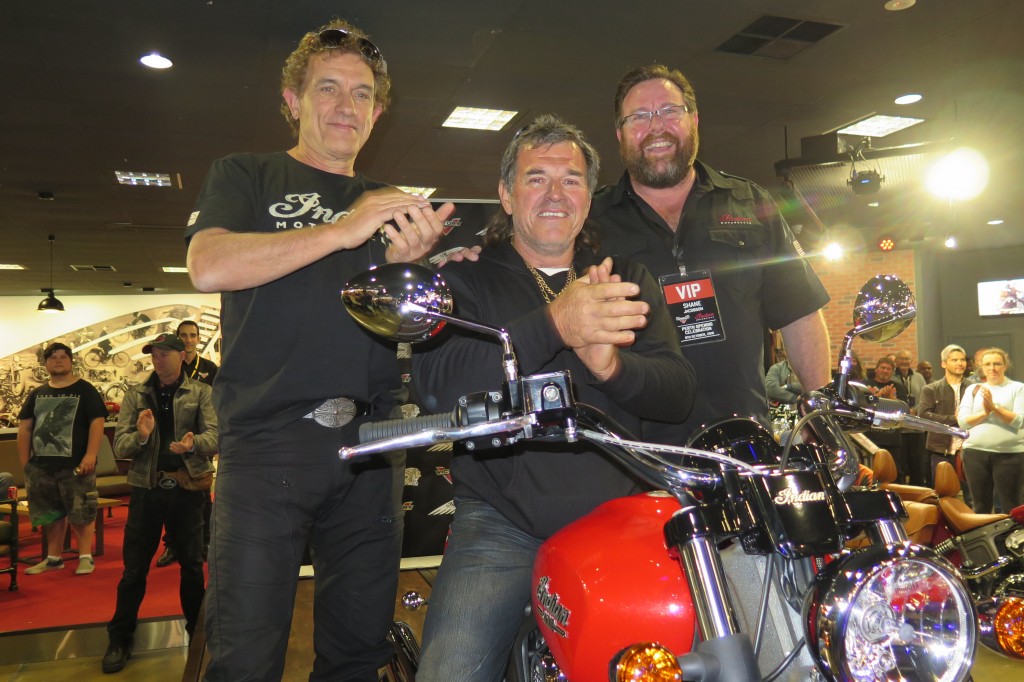 Ian Moss, Mark (bike winner) and Shane Jacobsen