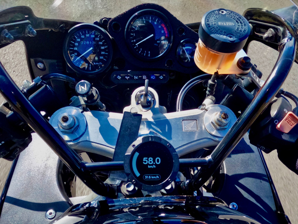 Digital speedo is great for checking speed on older bikes