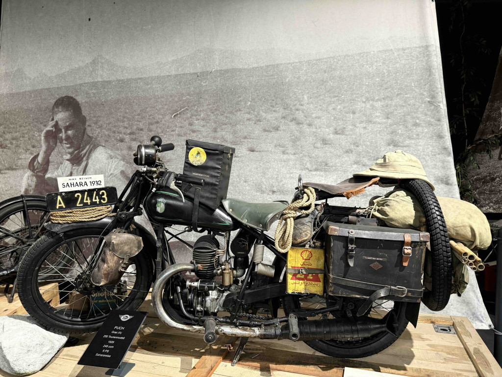 Adventure riding in the 1930s with period-correct gear and 6hp Puch 250
