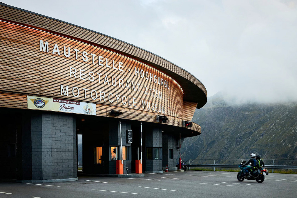 An imposing entrance